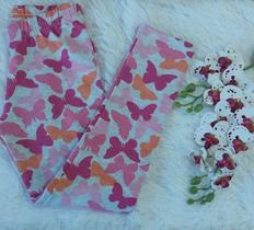 Legging infantil feminina borboletas Kyly