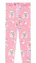 Legging infantil feminina em fly tech de ursinho Kukiê