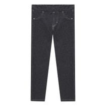 Legging Infantil Feminina em Malha Denim Imita Jeans Escuro - Kukiê Legging Infantil Feminina em Malha Denim Imita Jeans Escuro - Kukiê