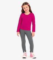 Legging Infantil Feminina Molecotton Rovitex Kids Cinza