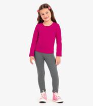 Legging Infantil Feminina Molecotton Rovitex Kids Cinza