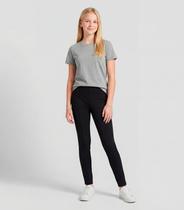 Legging Juvenil Em Material Sintético Minty Preto