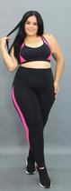 Legging k2b plus size gilziela com detalhes fitness roupa