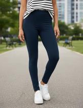 Legging Leg Academia Longa Cotton P - Xgg Malwee Original Tamanho:GCor:Azul-marinho