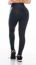 Legging Lets Gym Line Preto/Azul P Legging Lets Gym Line Preto/Azul P