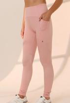 Legging Lisa Rose Shine com Bolsos Solare - Pozze Legging Lisa Rose Shine com Bolsos Solare - Pozze