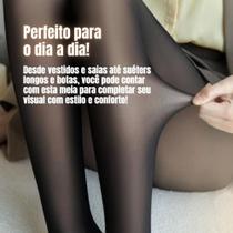 Legging Longa Feminina Meia Calça Peluciada Genérica Legging Longa Feminina Meia Calça Peluciada Genérica