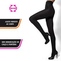 Legging Meia Calça Feminina Escura 100% Opaca Para Vestido - Luvita