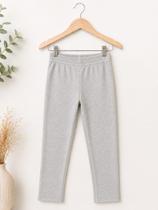 Legging menina Elian feminina flanelada cinza claro Legging menina Elian feminina flanelada cinza claro