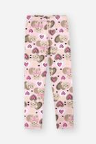 Legging Menina em Suplex Power Felpado Urso Coração - Cinti Legging Menina em Suplex Power Felpado Urso Coração - Cinti