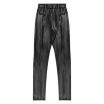 Legging Menina Juvenil Mod.me em Cirrê na cor Preta Tamanho:12 Legging Menina Juvenil Mod.me em Cirrê na cor Preta Tamanho:12
