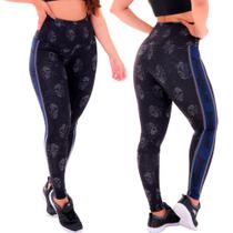 Legging Mescla Sublimada Suplex Não tem Transparência Cintura Alta