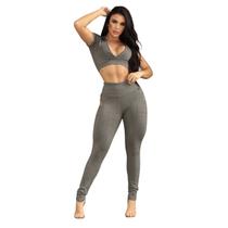 Legging montaria com ziper -