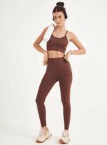 Legging perfect fit marrom vostok colcci