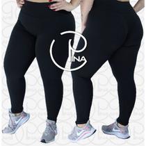 Legging Plus Size G1 G2 G3 em Poliamida BlackOut Grossa PINA Legging Plus Size G1 G2 G3 em Poliamida BlackOut Grossa PINA