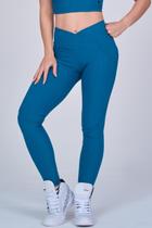 Legging Poly Steep Empina Bumbum Verde Pavão Legging Poly Steep Empina Bumbum Verde Pavão