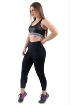 Legging preta cintura alta tamanho único P ao GG Legging preta cintura alta tamanho único P ao GG
