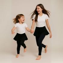 Legging saia infantil pavin de viscolycra 2 ao 8 Legging saia infantil pavin de viscolycra 2 ao 8