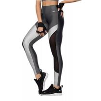 Legging selene com recorte e tule academia