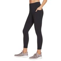 Legging Skechers Go Walk de cintura alta 7/8 para mulheres pretas