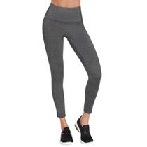 Legging Skechers Go Walk de cintura alta para mulheres cinza mesclado