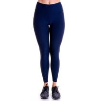 Legging Suplex Básica Cintura Alta liso Marinho Feminino