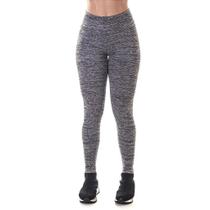 Legging Suplex Básica Cintura Alta Mescla Feminino Academia