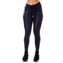 Legging Suplex Cirrê Cintura Alta Preto Feminino Academia
