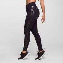 Legging zebra Poliamida Preta com Estampa na Lateral Tom sob Legging zebra Poliamida Preta com Estampa na Lateral Tom sob