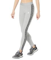 Leggings adidas Essentials de 3 listras femininas cinza médio XS