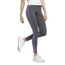Leggings adidas Essentials de 3 listras para mulheres - cinza escuro