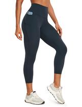 Leggings Capri de Yoga CRZ YOGA Cintura Alta 58 cm Azul Marinho XL Leggings Capri de Yoga CRZ YOGA Cintura Alta 58 cm Azul Marinho XL