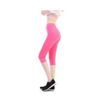Leggings Capri Femininas De Cintura Alta Para Yoga E Treino Sem Bolsos
