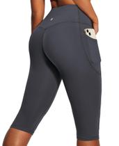 Leggings Capri Heathyoga Tummy Control com bolsos para mulheres Leggings Capri Heathyoga Tummy Control com bolsos para mulheres