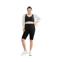 Leggings Casuais Para Mulheres plus Size Em Preto, Alta Elasticidade, Shorts De Modal Para Leggings Casuais Para Mulheres plus Size Em Preto, Alta Elasticidade, Shorts De Modal Para
