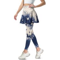 Leggings com saia de tênis Yuolagixn Butterfly para mulheres