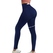 Leggings Curvphilo para levantamento de bunda, cintura alta, controle de barriga, azul marinho