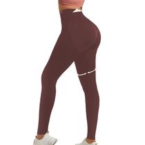 Leggings Curvphilo XS/S marrons para levantamento de bunda de cintura alta Leggings Curvphilo XS/S marrons para levantamento de bunda de cintura alta