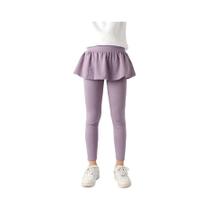 Leggings De Algodão Para Meninas Grandes, Alta Elasticidade, Calças De Yoga Sólidas Para Primavera,