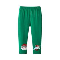Leggings De Algodão Verde Para Meninas Pequenas, Calças Lápis Para Quatro Estações, Calças Justas