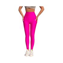 Leggings De Cintura Alta Com Brilho Colorido, Estilo Europeu-Americano, Calças De Cor Sólida Com