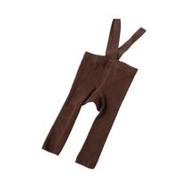 Leggings De Cintura Alta Com Suspensório Para Bebês, Meninas E Meninos, Meia-calça Sólida Com