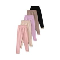 Leggings De Cintura Alta Forradas Com Fleece Para Meninas E Meninos, Pacote Com 1, 3 Ou 5 Peças, Leggings De Cintura Alta Forradas Com Fleece Para Meninas E Meninos, Pacote Com 1, 3 Ou 5 Peças,