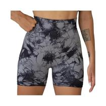 Leggings de Cintura Alta Sem Costura para Mulheres - Tie Dye - Ideal para Academia e Corrida