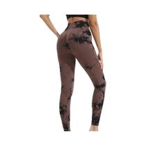 Leggings De Ginástica Amarradas De Cintura Alta Feminina Sem Costura Push Up Booty Scrunch Yoga