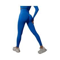 Leggings De Ginástica Sem Costura De Cintura Alta Para Mulheres, Calças De Yoga, Roupas De Fitness