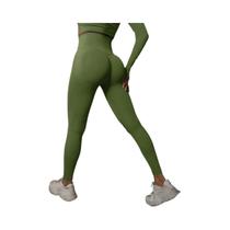Leggings De Ginástica Sem Costura De Cintura Alta Para Mulheres, Calças De Yoga, Roupas De Fitness