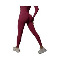 Leggings De Ginástica Sem Costura De Cintura Alta Para Mulheres, Calças De Yoga, Roupas De Fitness