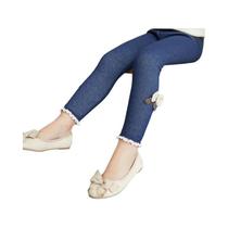 Leggings De Inverno E Primavera Para Meninas, Calças Grossas E Quentes Com Laço Na Parte Inferior