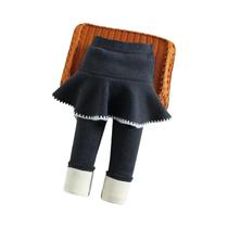 Leggings De Inverno Para Meninas Com Forro De Fleece, Calças Culotte Em Duas Peças, Quentes E